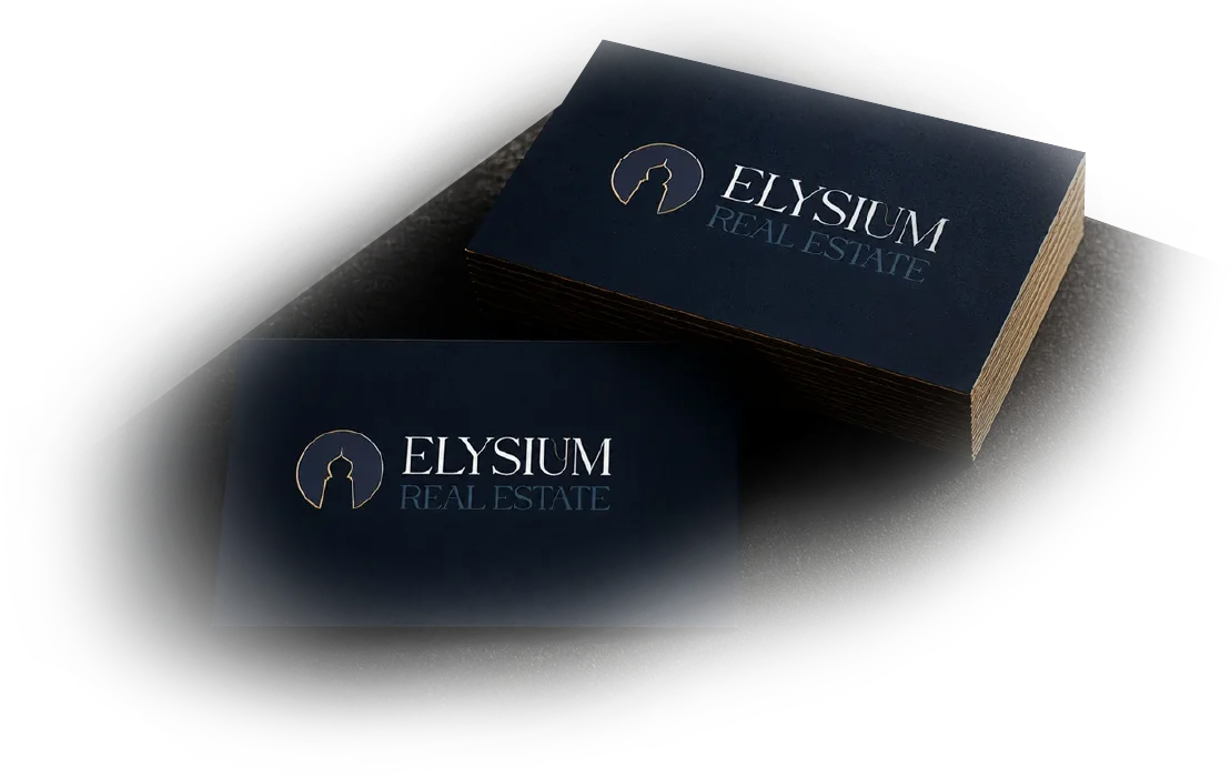Elysium Real Estate business cards